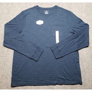 Urban Pipeline Pocket Tee Mens XL Blue Awesomely Soft Ultimate Long Sleeve New